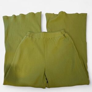 Callahan Light Green Knitwear flare pants